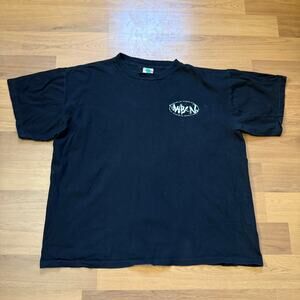 Men's Vintage 90's 104.1 WBCN Boston Rock Revolution Black Radio Tee Shirt Sz XL